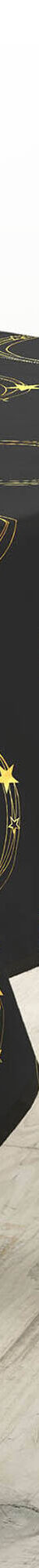 Nappe imprimée étoiles dorées (noir / doré) Nappe imprimée étoiles dorées (noir / doré)